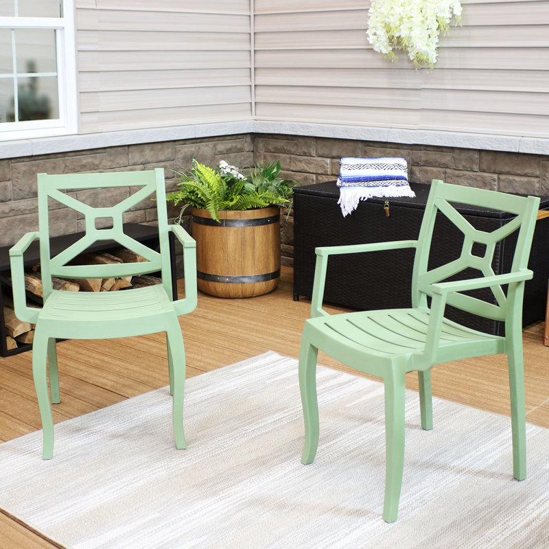Fauteuils de salle à manger Aonghus, Vert