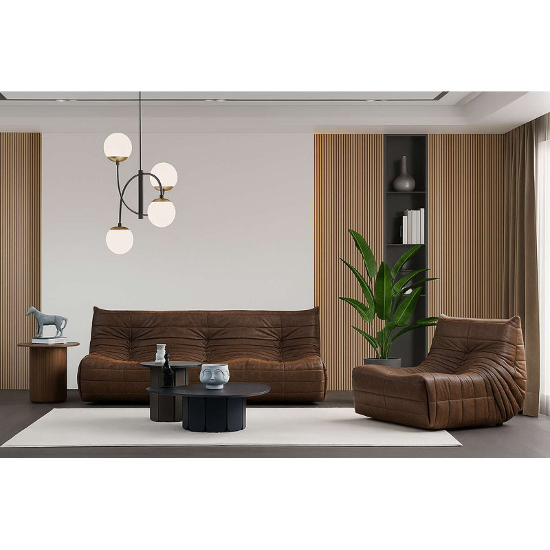 Fauteuil à oreilles, Brun