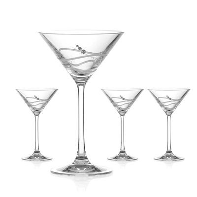 150ml Crystal Martini Glass Set