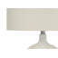 Lighting, H 28 po, lampe de table, céramique crème, abat-jour ivoire / crème, contemporain