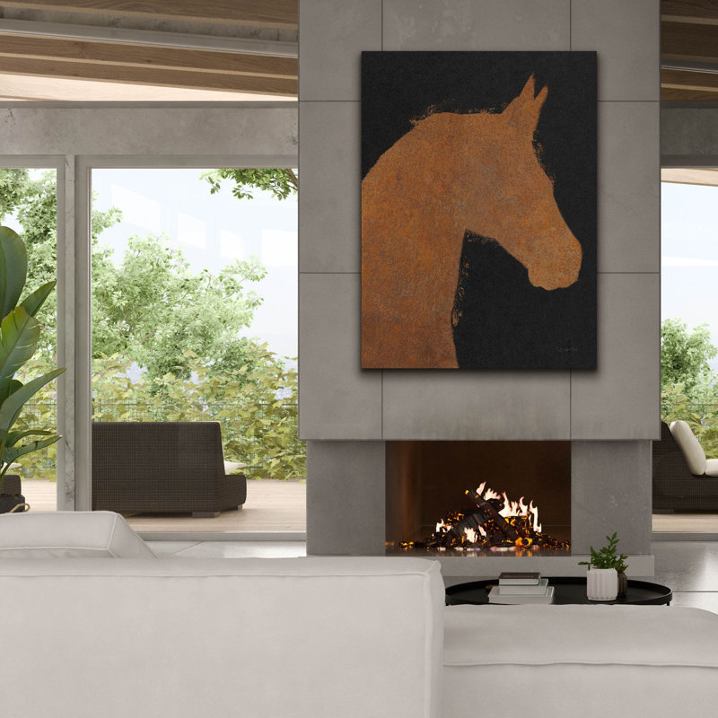 «Equine 2 Industrial» par James Wiens, art mural sur toile, 40 po x 54 po, H 54 po x l 40 po