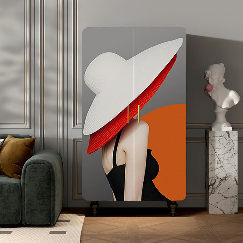 Modern simple aesthetic art wardrobe