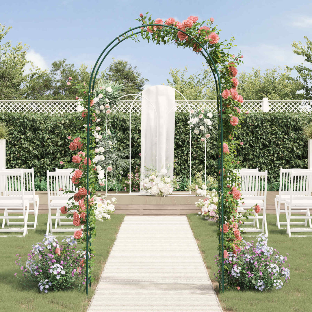 115cm W x 37cm D Steel Arbour