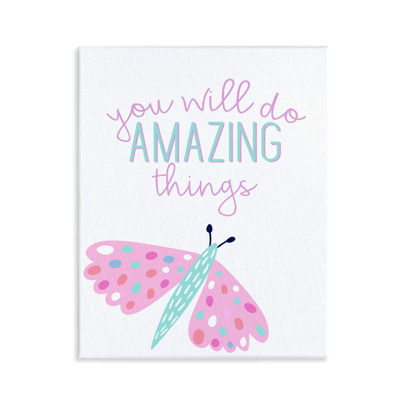 Plaque murale You Will Do Amazing Things, design par Kim Allen