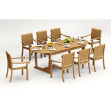 Napa Outdoor - Piece Teak Dining Set