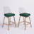 Milica Swivel Upholstered Velvet Counter Stool-393200360-393200359-393200354