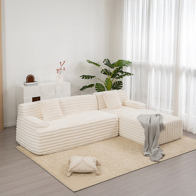 Canapé modulaire Cloud, canapé rembourré, canapé à combinaison libre, canapé confortable, Beige