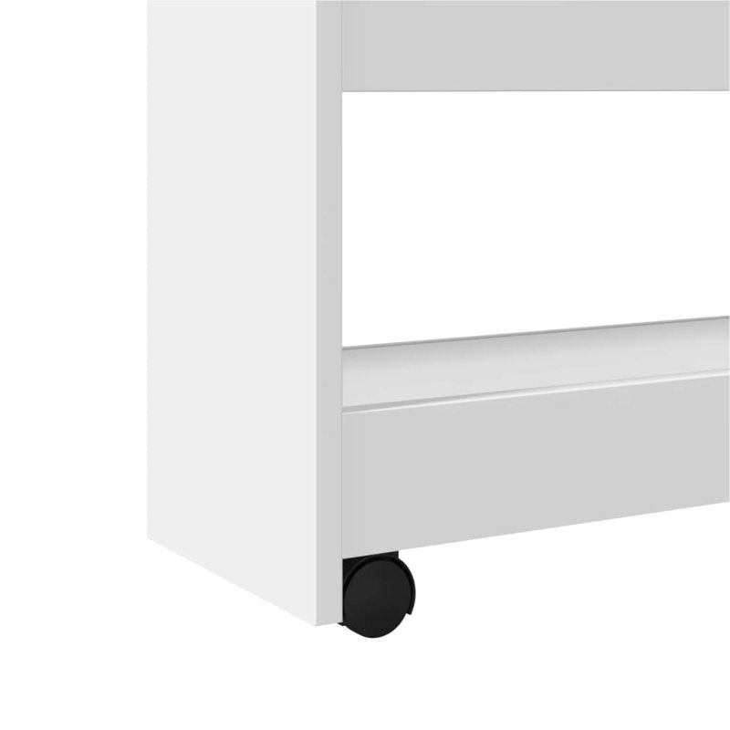 Wood Bar Cart, White