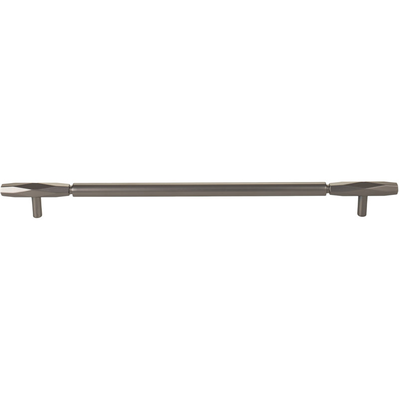 Kingsmill Bar Pull, Ash Gray, 12" Center to Center