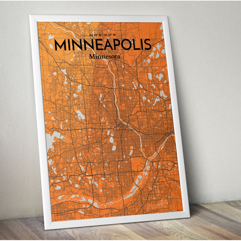 Minneapolis - No Frame Print, 91.4 cm H x 61 cm W x 0.1 cm D