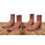 Support de style campagne rétro l 3 1/2 po x P 12 po x H 12 po, collection Barnwood Decor, rouge récupéré (paquet de 4)-29960257-29960264