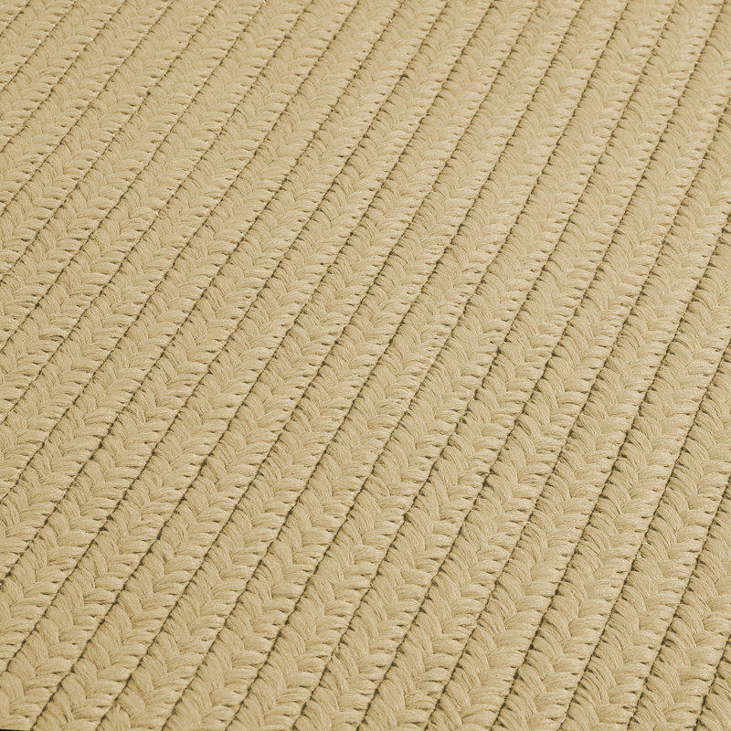 Tapis de couloir beige tressé à la main Kamryn, Tapis de couloir 2 pi 4 po x 5 pi