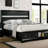Modern Solid Wood Queen Size Bed With Storage In Black Bedroom Tranquility For Bedroom, Contemporary Style