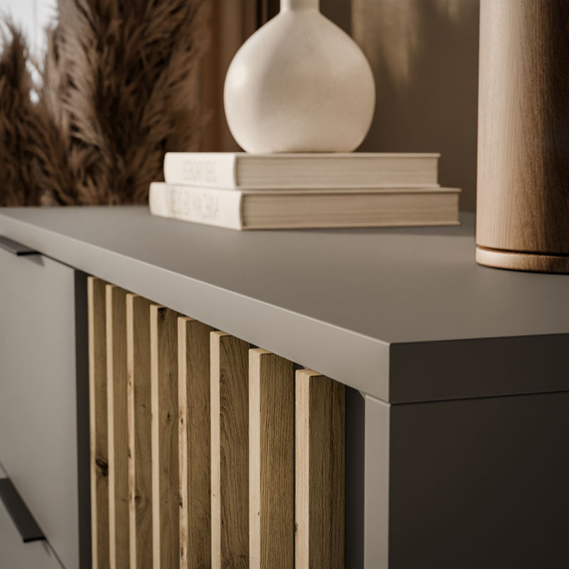 105cm Sideboard, Grey/Artisan Oak