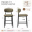 Yes Upholstered Bar Stool with Iron Frame-1039370970