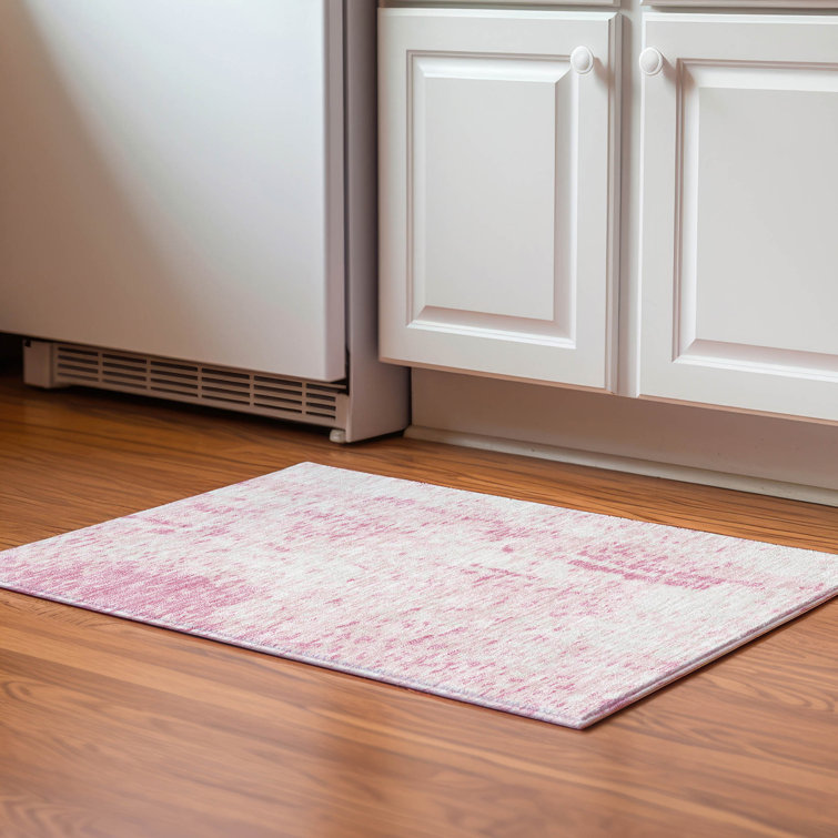Premium Machine Washable Prisco Pink Rug