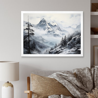 Bernardetta Minimalisme Winter Mountains Summit Splendor II, reproduction d'art sur toile