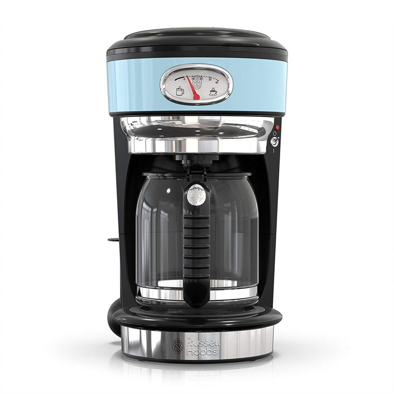 Russell Hobbs 8-Cup Retro Style Coffee Maker, Blue