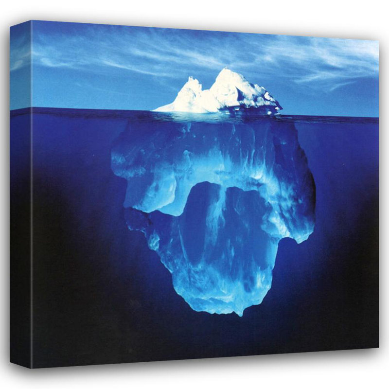 La pointe de l'Iceberg, H 20 po x l 20 po