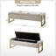 Shanieka 55.3'' W Upholstered Flip Top Storage Bench-1923050922