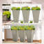Ensemble de 3 pots à fleurs avec trou de drainage Outsunny