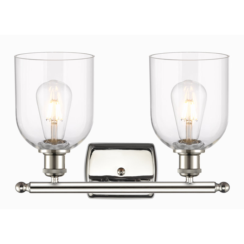 Allysson 2 - Light Dimmable Vanity Light, Clear, Polished Nickel