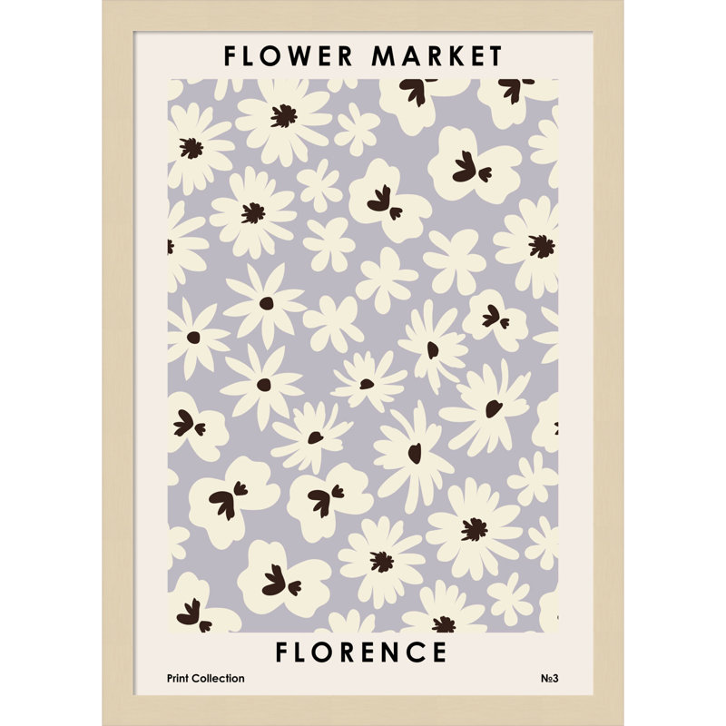 Flower Market Florence by Nktn, Brown, 21" H x 15" W x 1" D