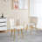 Defreitas Dining Chair with Iron Legs and Cushions-1605895043