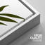 «Mid Century Shape Abstract Shapes Botanical Plant», 3 pièces, cadre flottant, impression sur toile-79731332-79731335