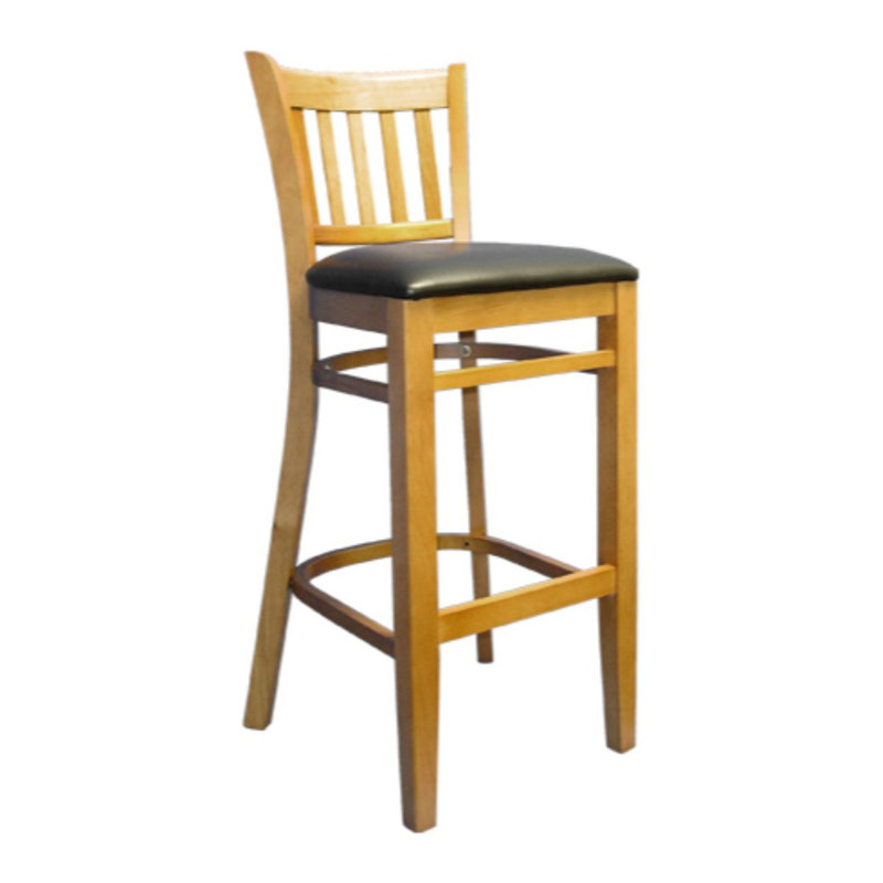 Tabouret de bar 29 po, Noyer, Noir