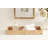 Burlwood Rectangle Tray with Handles