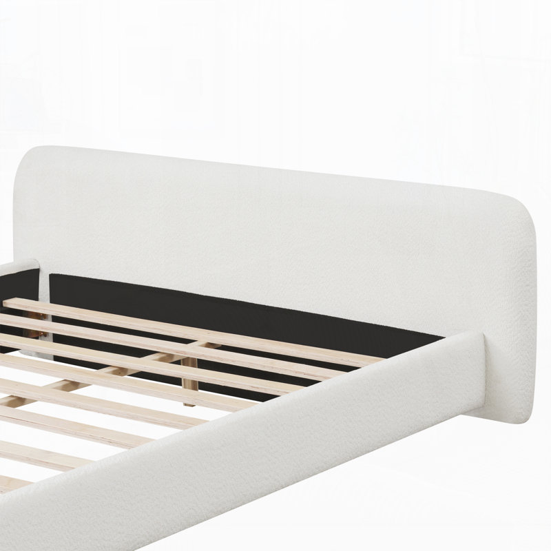 Lit plateforme tapissier, Double
