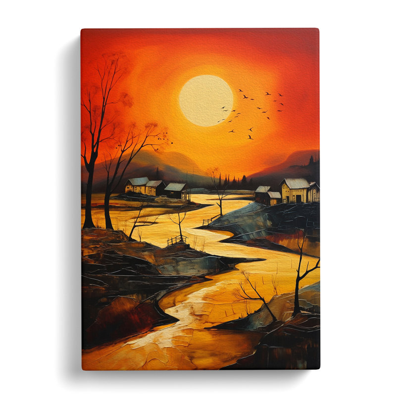 Landscape Expressionism Art No.3 - No Frame Print, 76cm H x 50cm W x 3cm D