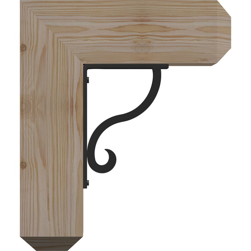 Support triple Ironcrest de 4 po Ashford, H 14 po x P 11 1/2 po, Sapin de Douglas de l 3 1/2 po x T 2 po (lisse)