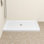 Base de douche en acrylique blanche l 48 po x P 32 po, antidérapante, bonde centrale