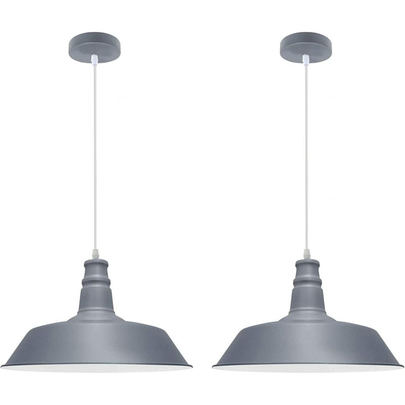 1 - Light Grey Bowl Pendant