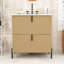 Meuble-lavabo Ã©lÃ©gant avec design cannelÃ© et lavabo-1593975005