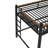 Klotild Loft Bed With Storage Stairs And Shelves, Heavy-Duty Metal Frame-125179305