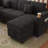 Sleeper Sofas With Storage, 100 Inch Corduroy Modern Home Sectional