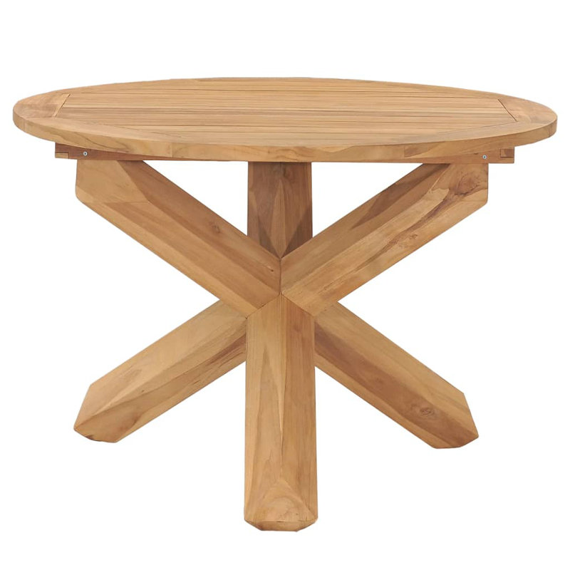 Table de salle à manger en bois, L 43,3 po x L 43,3 po x H 29,5 po