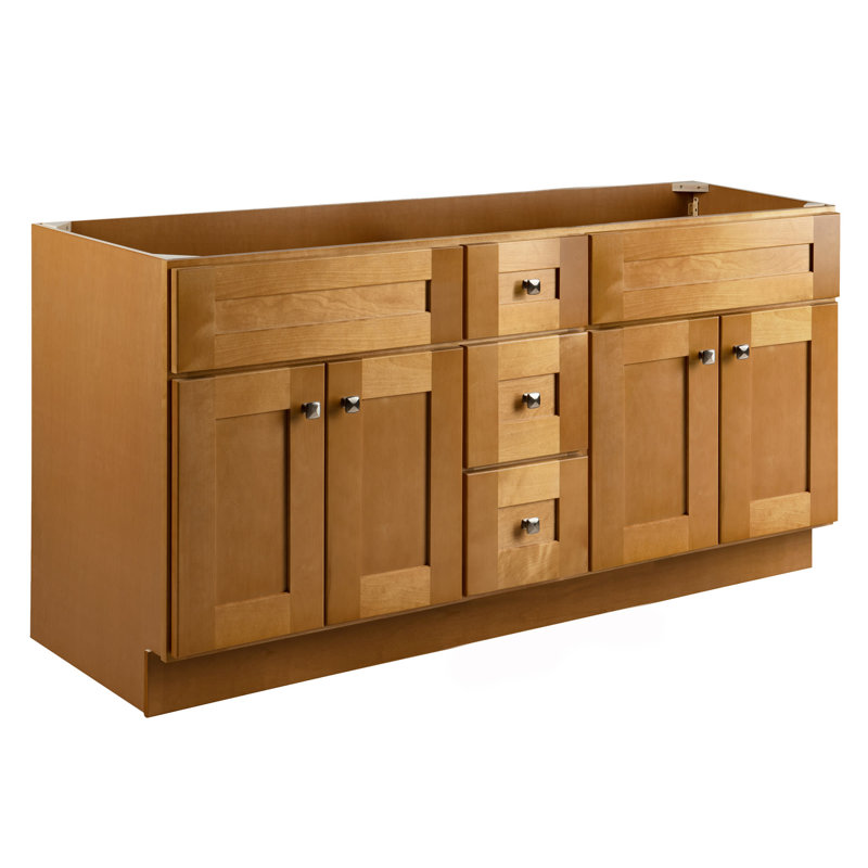 Brookings 60 Inch Modern Birch Double Bathroom Vanity