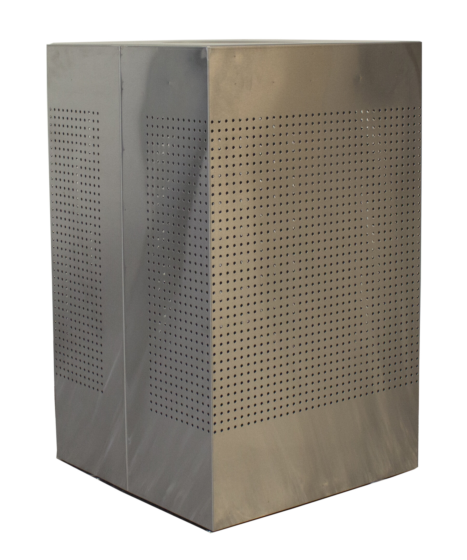 Witt Celestial Series Stainless Steel Square Trash Can, 25 Gallon