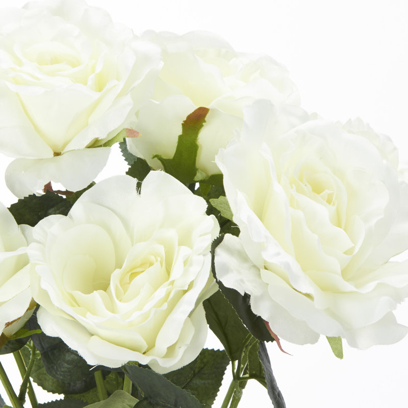 Arrangement floral artificiel rose deluxe, Crème
