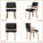 Mid-Century Modern Faux Leather Upholstered Dining Arm Chair , Wood Frame Side Chairs for Dining Room, Kitchen and Living Room-447999986-442372192