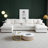 U Shaped Cloud Couch Sectional Sofa with Console,Cup Holder-1288893304