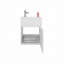 Lavabo pour salle de bain Sutcliffe, blanc