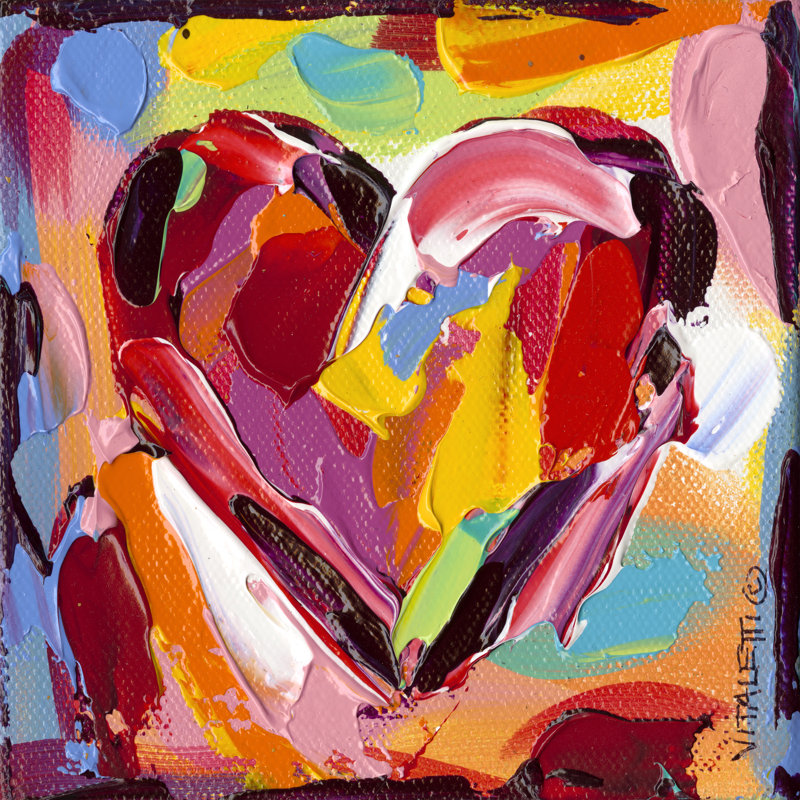 Colourful Expressions I by Carolee Vitaletti - Wrapped Canvas Painting, 122cm H x 122cm W