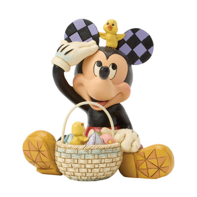 Disney Traditions by Jim Shore Mickey Mouse with Easter Chicks Personality Pose Figurine 5.35 Inch