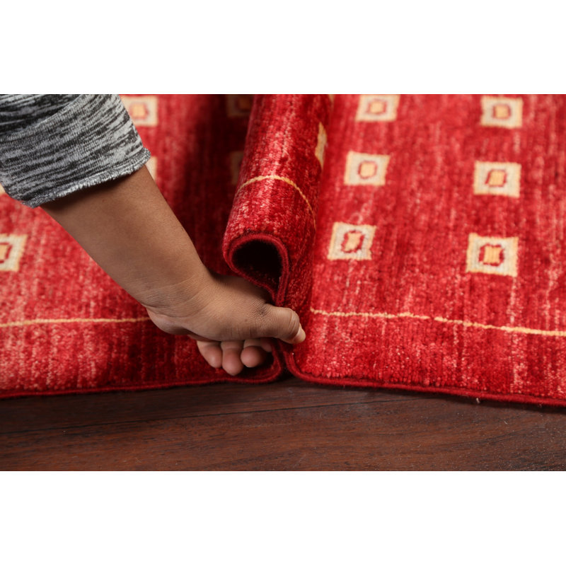 Tapis rouge rouge Gabbeh Kashkoli