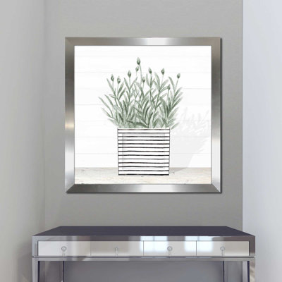 Lavande dans un pot moderne III (carré) par Janice Gaynor, reproduction